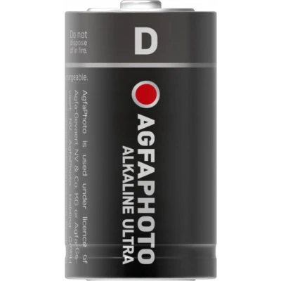Afbeelding van Agfaphoto batterij Alkaline, Mono, D, LR20, 1,5 V Ultra, retailblister (2 pack)