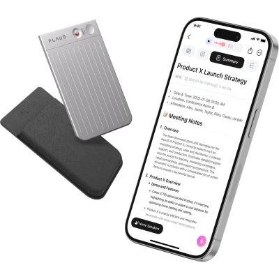 Afbeelding van PLAUD NOTE Silver ChatGPT Empowered AI Voice Recorder Zilver