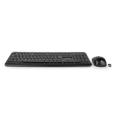 Afbeelding van Nedis Kbmcw100Bkbe Muis En Toetsenbord Set Draadloos Toetsenbordverbinding: Usb 800 / 120