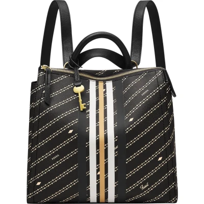 Afbeelding van FOSSIL Vrije tijd Rugzak Parker Backpack Black / Bone Zwart Veelkleurig