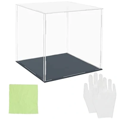 Afbeelding van Belle Vous Helder Acryl Display Kast Standaard Set 20 x cm Grote Stofvrije Doos voor Actiefiguren, Toys, Minifiguren, Collectebles &amp; Modellen