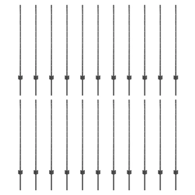 Afbeelding van vidaXL Heipalen 44 st U Channel Grijs 160 cm Staal