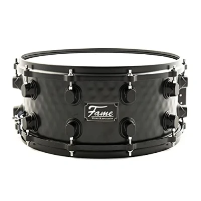 Afbeelding van Fame FSS 65 Hammered Black Steel Snare 14&quot;x6,5&quot; drum