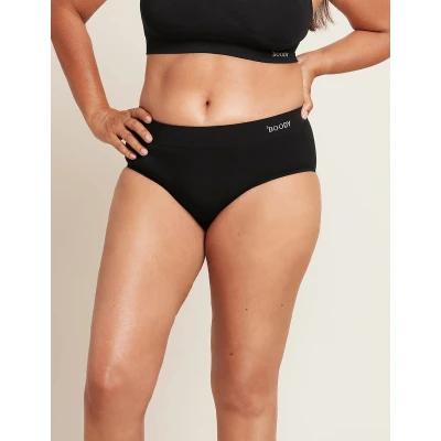 Afbeelding van Boody Bamboe Midi Brief Zwart / M