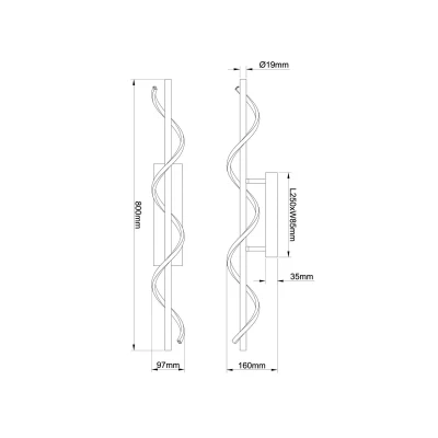 Afbeelding van Brilliant Leuchten Led plafondlamp Eunice (1 stuk)