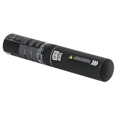 Afbeelding van Showgear Handheld Confettikanon Klein 28 cm zilver metallic