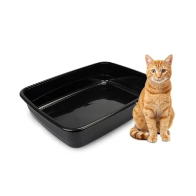 Afbeelding van Hygiënische open kattenbak kat Nip 30 kunststof box
