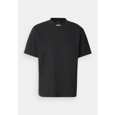 Afbeelding van BOSS TEE Collar ZONE Tshirt basic, Heren, Maat: XS, Black