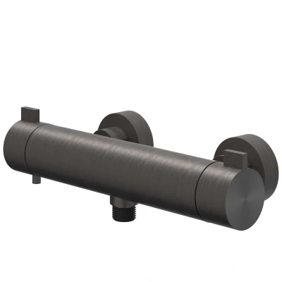 Afbeelding van IVY Tribe opbouw douchethermostaat rvs316 Geborsteld carbon Black PVD