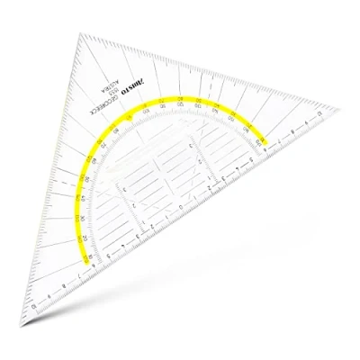 Afbeelding van Geodriehoek Aristo 1555/2 225mm met greep transparant