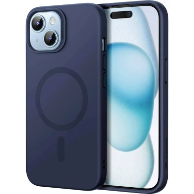 Afbeelding van ESR Cloud Soft HaloLock Case Backcover Apple iPhone 15 Donkerblauw MagSafe compatible