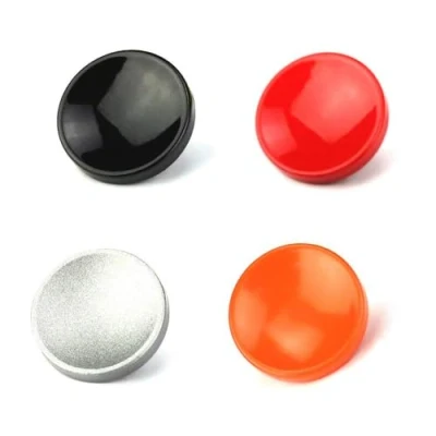 Afbeelding van JJC SRB Set 4 stuks (rood, zwart, zilver, oranje) metalen concave oppervlak zachte sluiter ontgrendelingsknop voor Fujifilm/Nikon/Sony/Ricoh camera