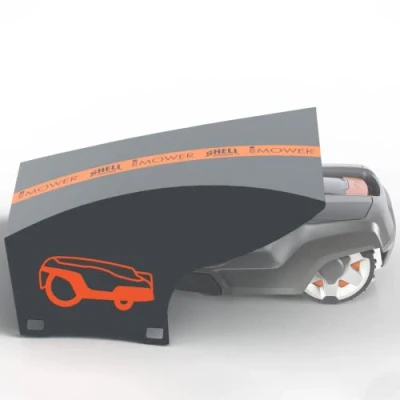 Afbeelding van IDEA MOWER Garage Shell voor robotmaaier, compatibel met Husqvarna Automower, gemaakt van aluminium composietmateriaal