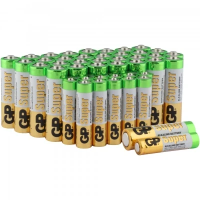 Afbeelding van AAA micro batterij GP Alkaline Super 1.5V 12 stuks, AA Mignon 32 stuks