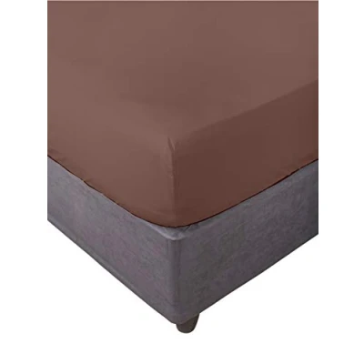 Afbeelding van Miracle Home. Hoeslaken 100% geborstelde microvezel, elastisch, anti pilling. 135X200. Bed 135. Bruin
