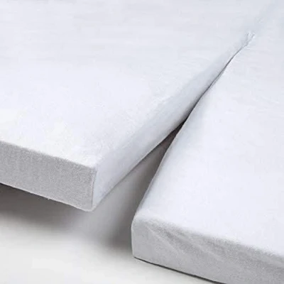 Afbeelding van Papillon molton hoeslaken splittopdek Katoen Wit 180x220 cm