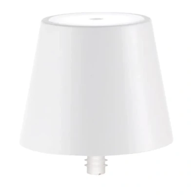 Afbeelding van Zafferano, Poldina Stopper lamp, oplaadbaar, draadloos, met touch bediening, geschikt voor woonkamer en buiten, dimmer, 2200 3000 K, hoogte 11 cm, kleur wit