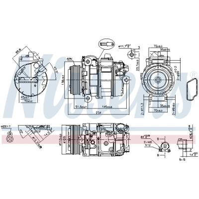 Afbeelding van Nissens Airco compressor 890390