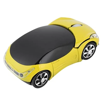 Afbeelding van Optische Muis, USB Unifying ontvanger 1600 DPI Mobiele Muis Draadloze Compatibel met Windows Mac PC Tablet Gaming Office (Geel)