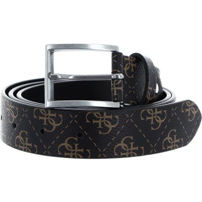 Afbeelding van GUESS Riem Vezzola Adjustable Belt W105 Dark Brown / Ochre Donkerbruin