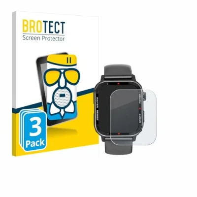 Afbeelding van BROTECT Screenprotector voor Manike G96 Smartwatch Folie Beschermfolie Beschermglas matte (3 Stuks)