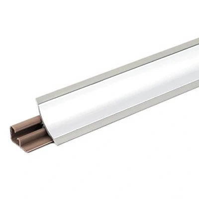 Afbeelding van DQ PP 3 m afdekstrip aluminium 23 x mm pvc gratis schroeven keukenstrip werkblad, keuken, wandafsluitprofiel, tafelbladprofiel