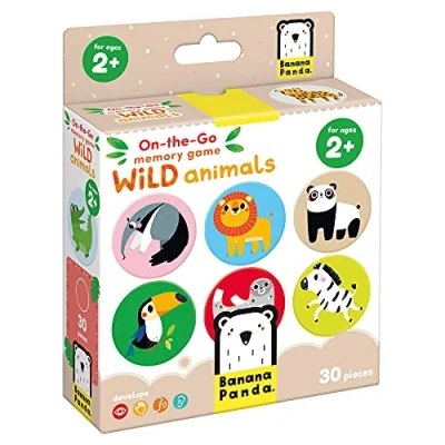 Afbeelding van Banana Panda On the Go memo spel wilde dieren 2+