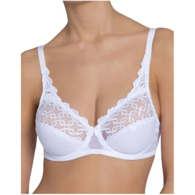 Afbeelding van Triumph Minimizer bh Letizia W01 Cup B E, licht transparante bovencup met grafisch kant