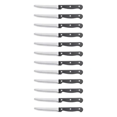 Afbeelding van AURMOO Steakmessen 12 delig, Vleesmessen set, Steakmes, Bestekmessen, Steak Knife van Roestvrij Staal