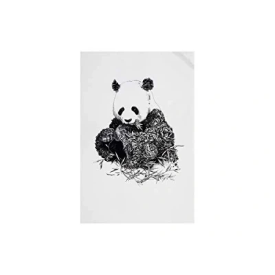 Afbeelding van Maxwell &amp; Williams Marini Ferlazzo Theedoek met Reuzenpanda, 100% Katoenen Keukendoek, Wit, 50 x 70 Centimeter