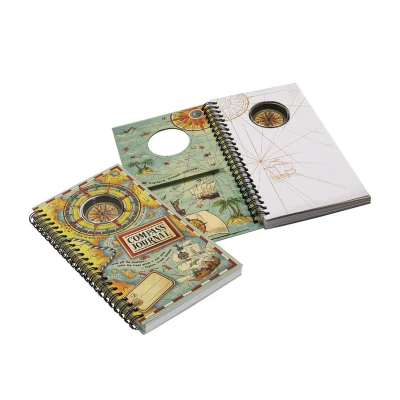 Afbeelding van Authentic Models Compass Journal Decoratie notitieboek notitieboekje Groen