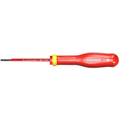 Afbeelding van Facom VDE Schroevendraaier tot 1000 Volt geïsoleerd Protwist sleufschroeven AT3.5X75VE 3.5x75 mm