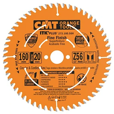 Afbeelding van CMT 273.160.56H Ultra ITK Plus Cirkelzaagblad 160 X 20 56T Hout/Multiplex