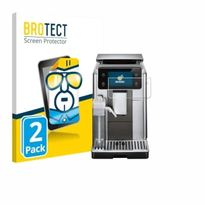 Afbeelding van BROTECT Screenprotector voor DeLonghi PrimaDonna Aromatic ECAM630.75.TSM Folie Beschermfolie transparant (2 Stuks)