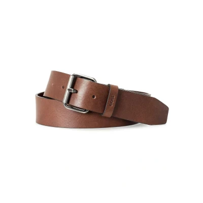 Afbeelding van BOSS leren heren riem donkerbruin