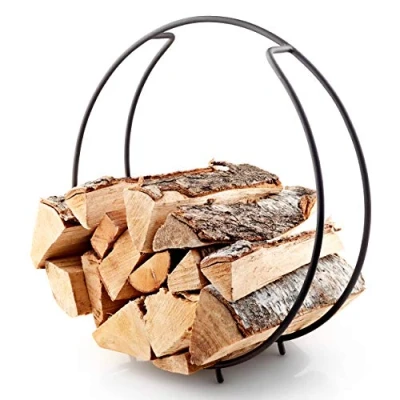 Afbeelding van Eva Solo FireGlobe Barbecue Brandhout Houder Black / Stainless Steel