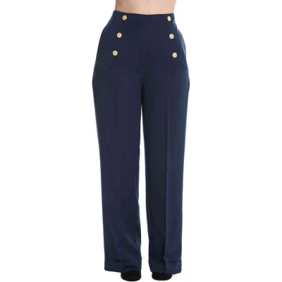 Afbeelding van Banned Adventures Ahead Button Wijde broek 2XL Blauw
