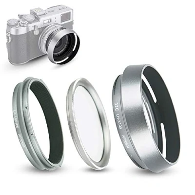Afbeelding van Lenskap en adapterring geschikt voor Fujifilm Fuji X100VI, X100V, X100F, X100T, X100S, X100, X70, vervangt LH X100 (met UV filter)
