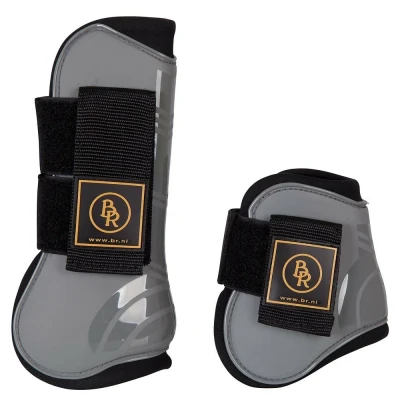 Afbeelding van BR Pees &amp; Strijklappen Set Pro Tech Pu Neopreen Grijs Shetland