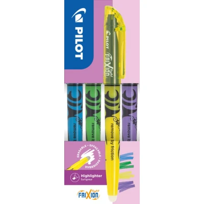 Afbeelding van Pilot Frixion Light Set 4 Kleuren Blauw Groen Geel Violet Uitwisbaar