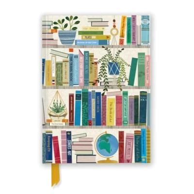 Afbeelding van Flame Tree Notebooks Georgia Breeze: Bookshelves (Foiled Journal)
