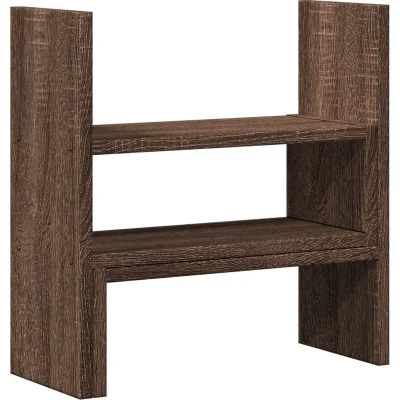 Afbeelding van vidaXL Bureau organiser 40x17x41 cm bewerkt hout bruin eikenkleurig