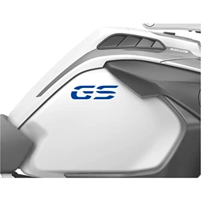 Afbeelding van 2 stickers compatibel met tankzijden motorfiets R 1200 1250 GS Adventure LC (Blue Reflective)