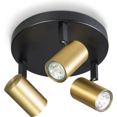 Afbeelding van ETH The Common Spot GU10 3 Lichtbronnen ZwartMessing