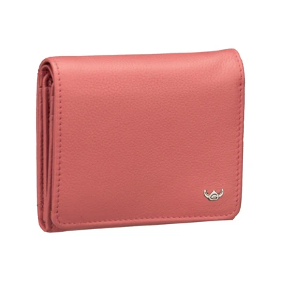 Afbeelding van Golden Head Madrid RFID Protect Zipped Billfold Coin Wallet Coral