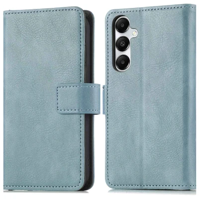 Afbeelding van Samsung Galaxy A56 Hoesje Kunstleder imoshion Bookcase Lichtblauw Telefoonhoesje