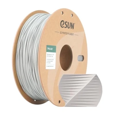 Afbeelding van eSUN Lichtgewicht TPU filament 1,75mm, 3D printer LW, maatnauwkeurigheid +/ 0,05mm, 0,75KG spoel schuimend materiaal voor model printen (Grijs, 1KG)