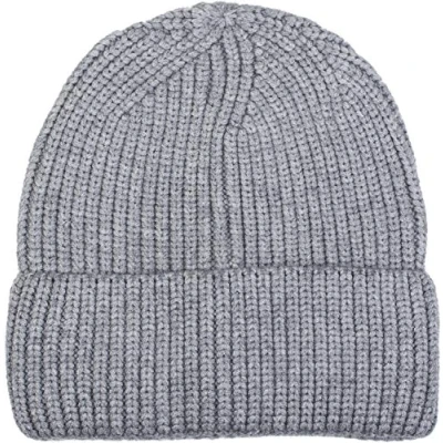 Afbeelding van styleBREAKER unisex fijn gebreide muts met rand, winterse 04024154, Farbe:Lichtgrijs