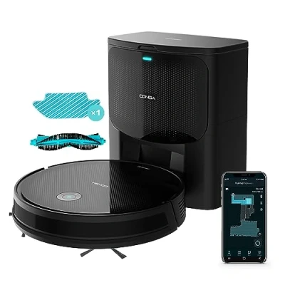 Afbeelding van Cecotec Robotstofzuiger met zelflegende basis Conga 2499 Ultra Home Advanced. Gyroscopische technologie, 2100 Pa, App, Multifunctionele borstel, 2 Zijborstels, Dweilmop, Automatische zakdetectie 3L
