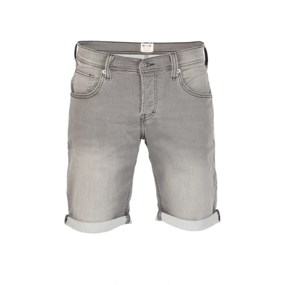 Afbeelding van Mustang Chicago Jeansshort, Heren, Maat: 33, Light grey denim